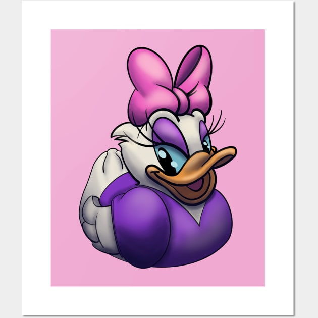 Daisy Rubber Duck Wall Art by Art-by-Sanna